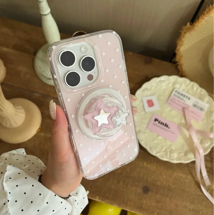 pink star phone case .ᐟ.ᐟ