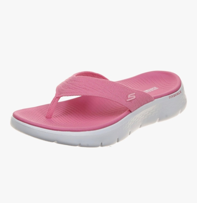Skechers Pink- Go Walk Flex Sandal