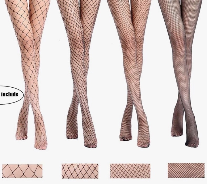 4 styles of Fishnet Stockings