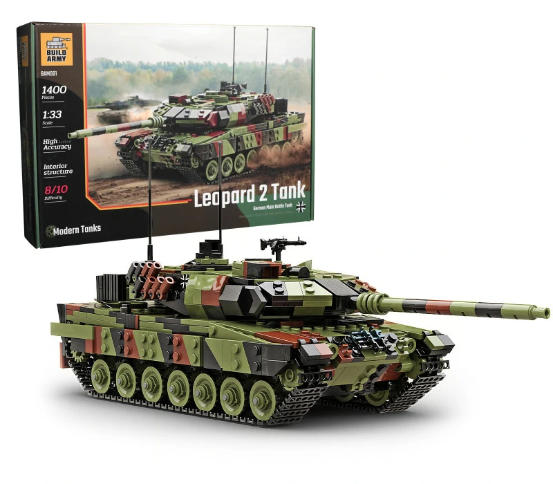 German Leopard 2a6 Main Battle Tank Lego Compatible