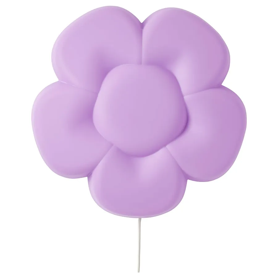 UPPLYST LED wall lamp - flower lilac