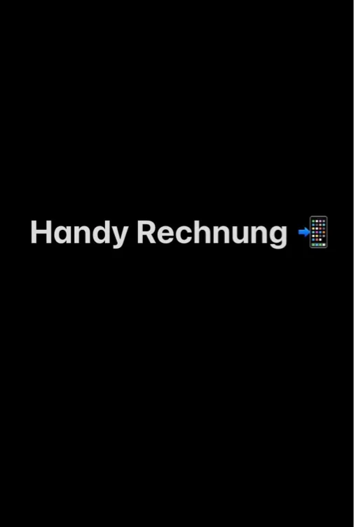 Handy Rechnung 📲