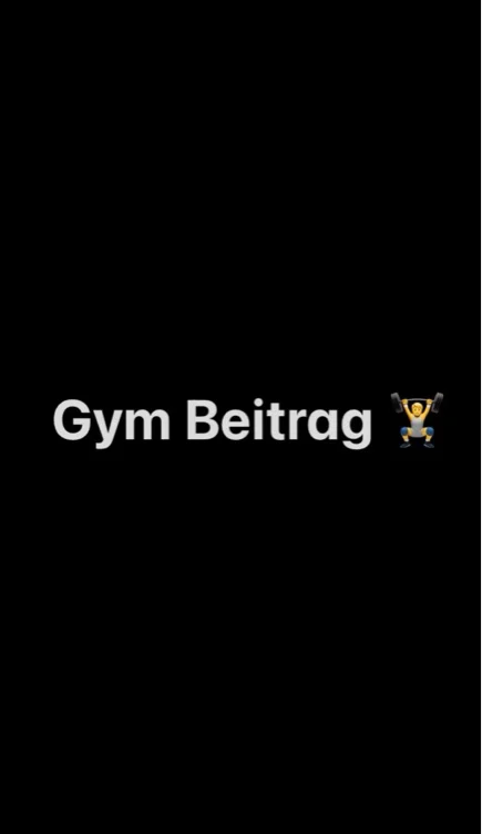 Gym Beitrag 
