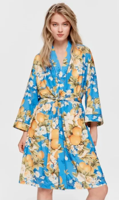 Peter Alexander Lemon Tree Slinky Gown (Large)