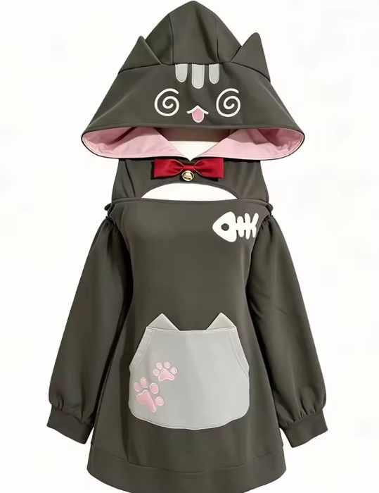 Hoodie 2 piece dress 