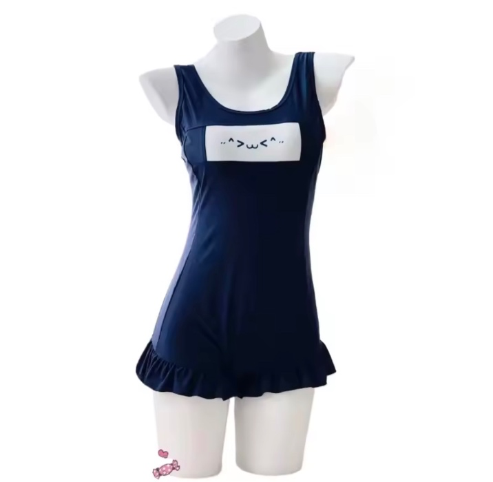 Ruffle One Piece Swimming Suit 