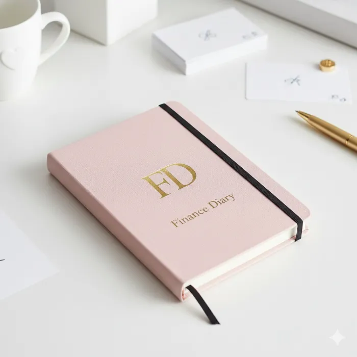 Financial tracker personalised diary 