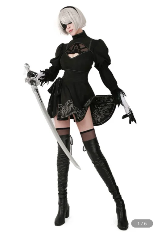 Nr: Automata YoRHa No.2 Type B 2B Cosplay Costume