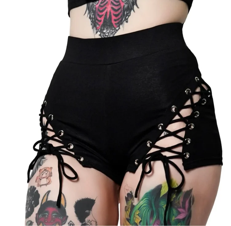 Forest Ink Lace Up Shorts