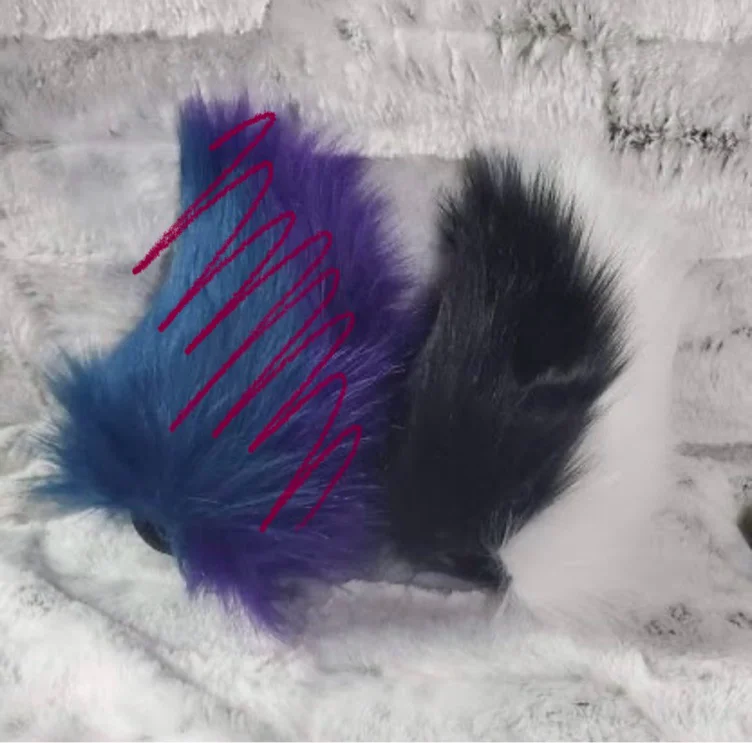 Bunny Tail (in black)