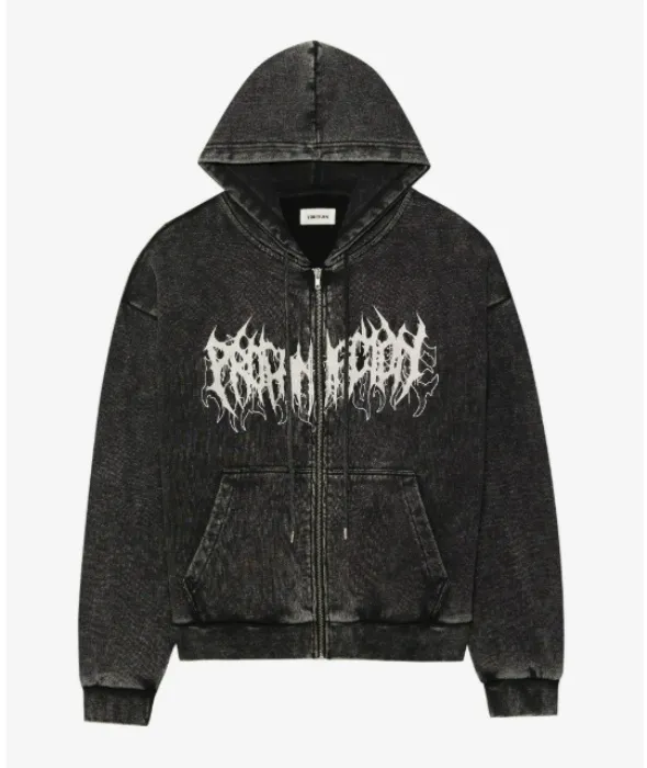 UNISEX - Sweater met rits - black