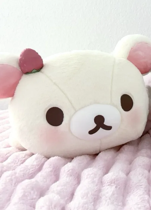 HUGE strawberry korilakkuma plush