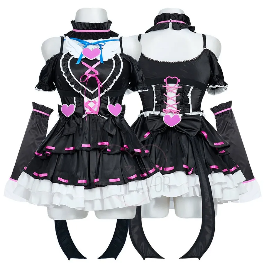 Fallen grace ruffle heart dress