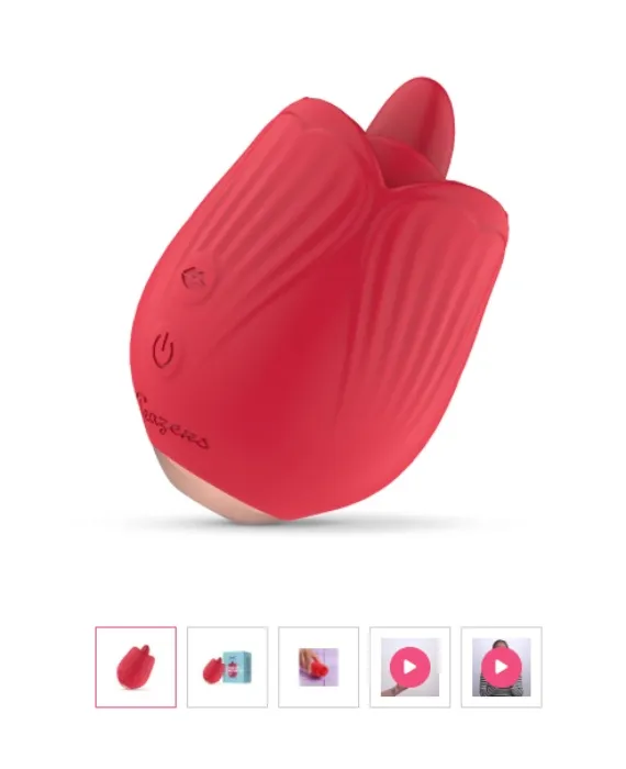 Teazers Vibromasseur Rose - Léchage et Vibrations
