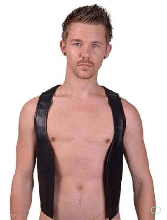 Leather vest