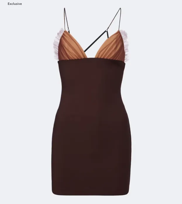 Minidress Brown