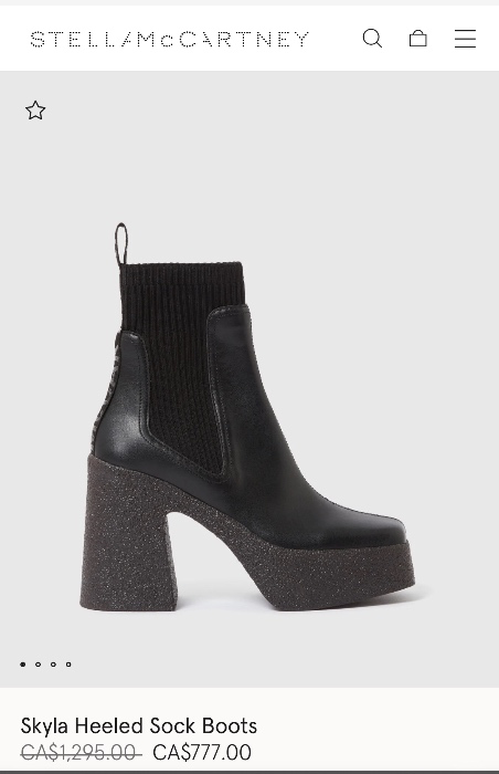 Stella Macartney Skla Heeled Sock Boot 