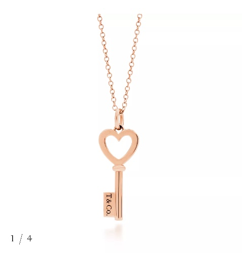 Tiffany Keys Heart Key Pendant