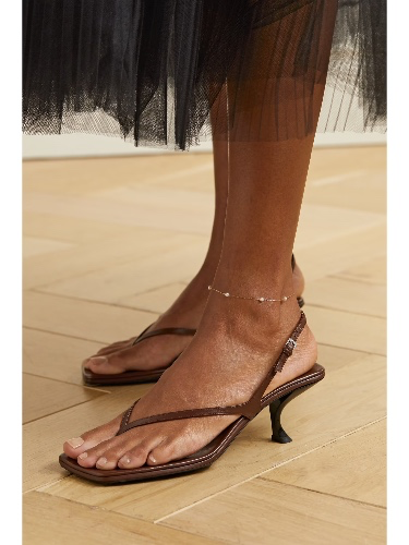 MIZUKI 14-karat gold pearl anklet