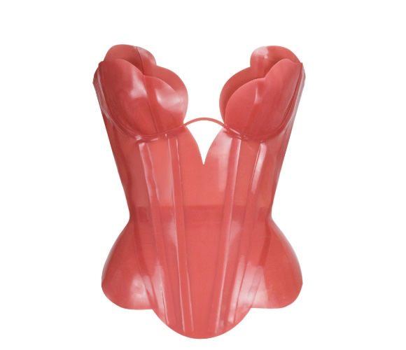Double Tulip Cup Corset w/ Scallop Hem