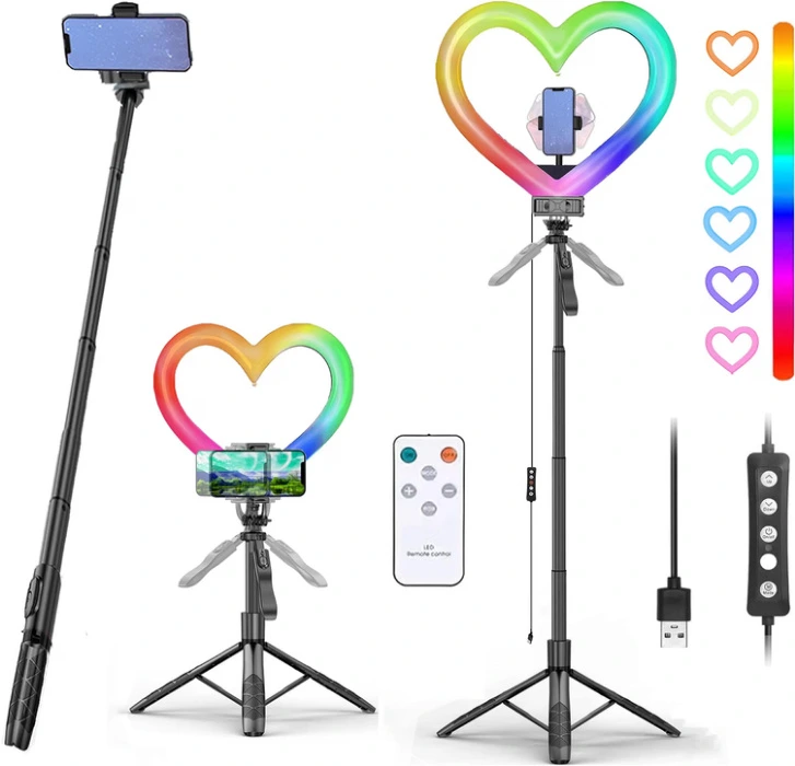 Heart-shaped Ring Light