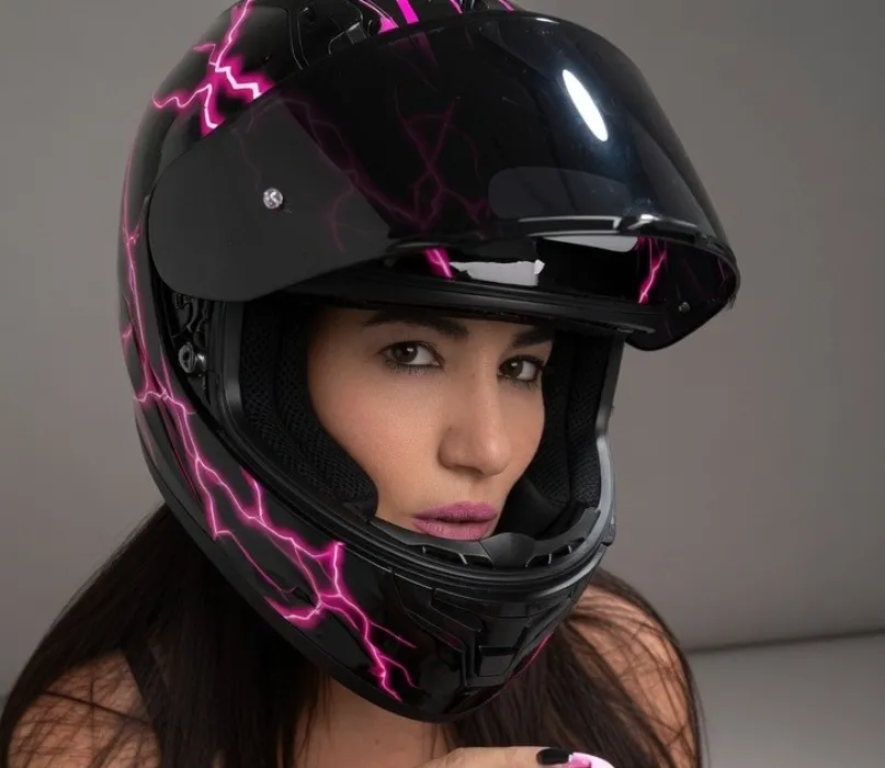 Black & Violet Helmet