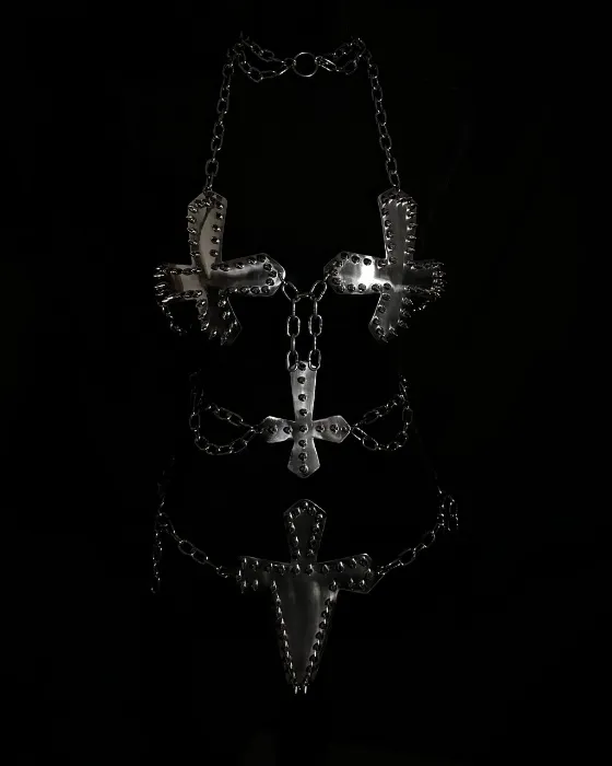 Crux Spiked Armor Bikini Full Set - Chains of Metal