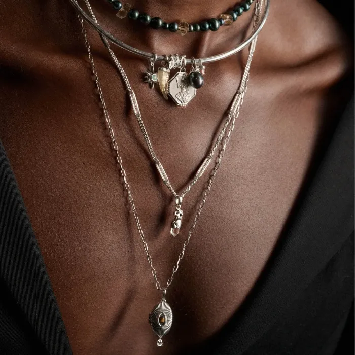 Crystal Classical Bust Pendant & Chain | Aweinspired