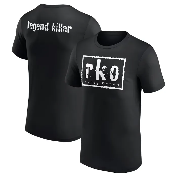 Men's Black Randy Orton WWE Legend Killer Retro T-Shirt