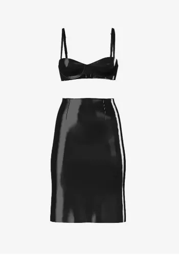 Lacquer Balconette Bra & Pencil Skirt Set