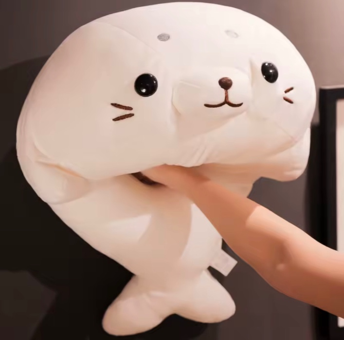 23In Big Kawaii Soft Seal Filled Marine Animal Plush Toy Doll Pillow Cute Sea Lion Doll Birthday Gifts For Boys And Girls