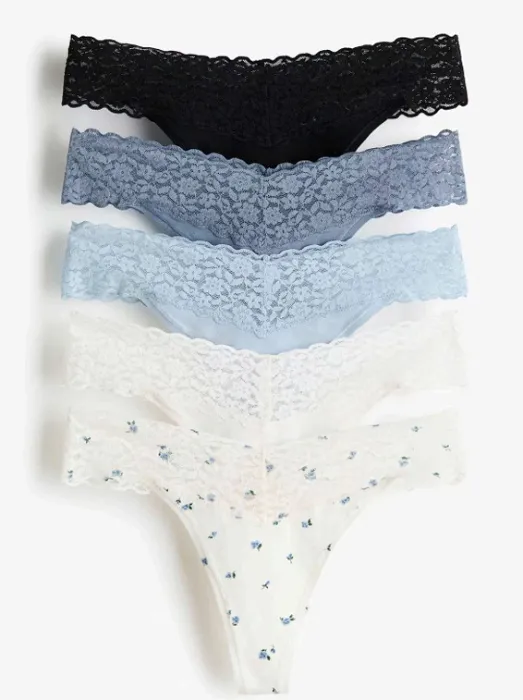 5-pack Lace Tho.ng