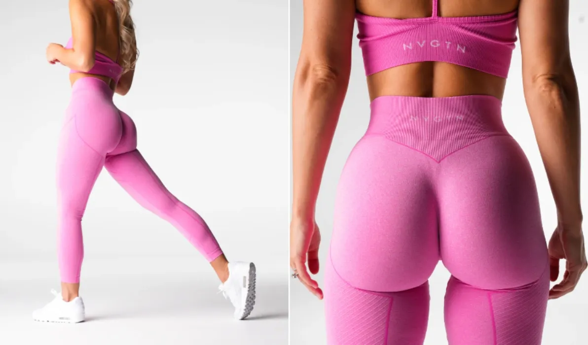 NVGTN Leggings - Bubble Gum Pink (Figure Seamless)