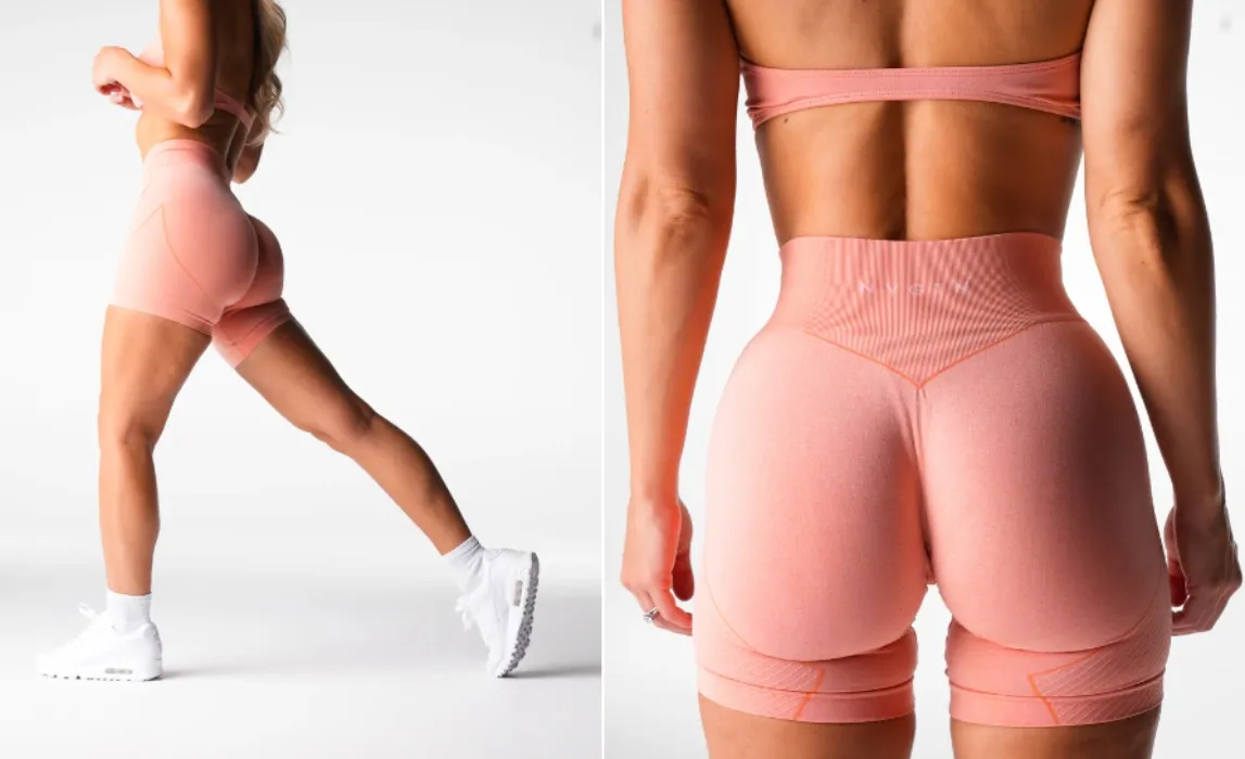 NVGTN Shorts - Peach (Figure Seamless)