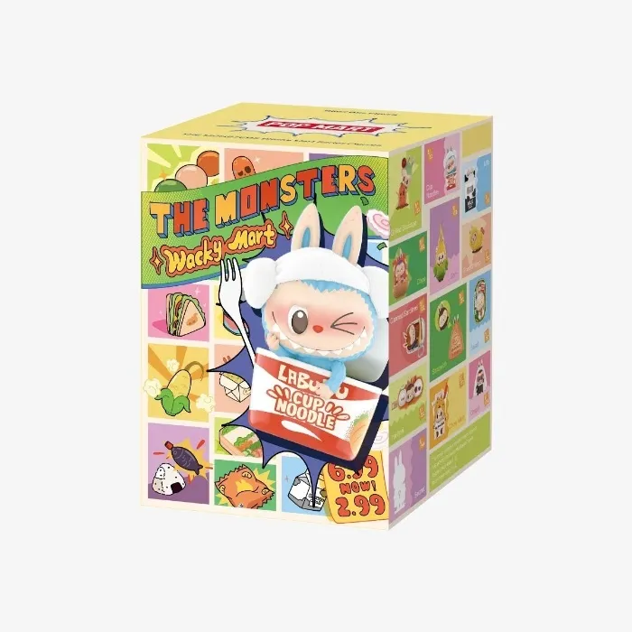 POP MART The Monsters Wacky Mart Series Blind Box Figures, Random Design Action Figures Collectible Toys Home Decorations, Holiday Birthday Gifts for Girls and Boys, Single Box - The Monsters Wacky Mart Series Figures - Single Box