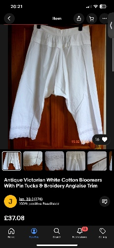 Victorian split bloomers