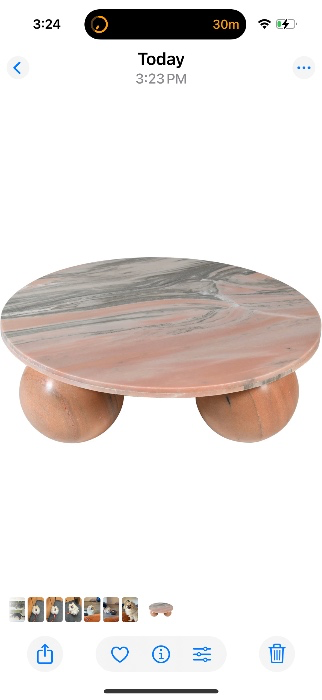 Hizki Marble Top Coffee Table