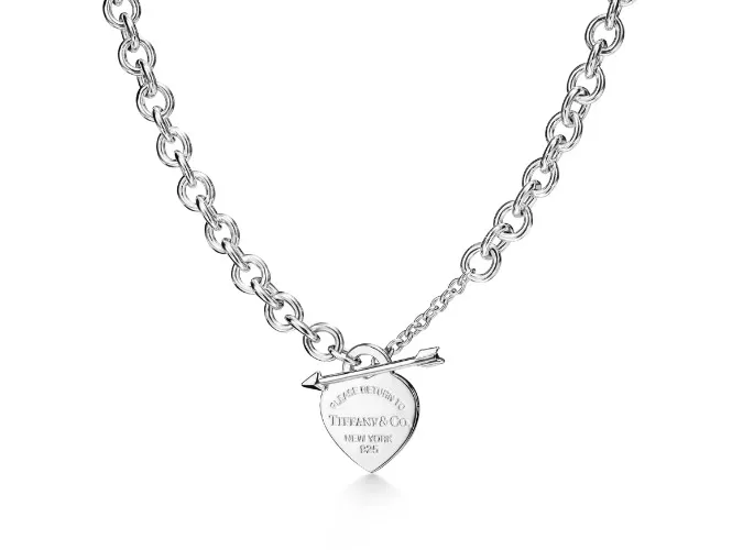Return to Tiffany® Lovestruck Heart Tag Necklace in Silver, Medium