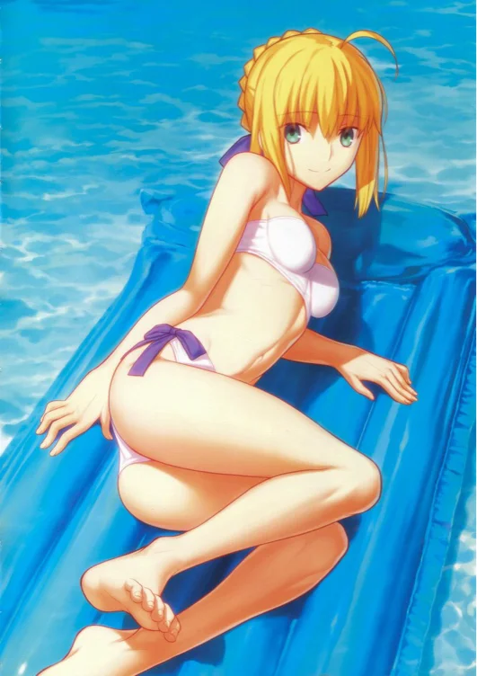 Saber bikini and wig