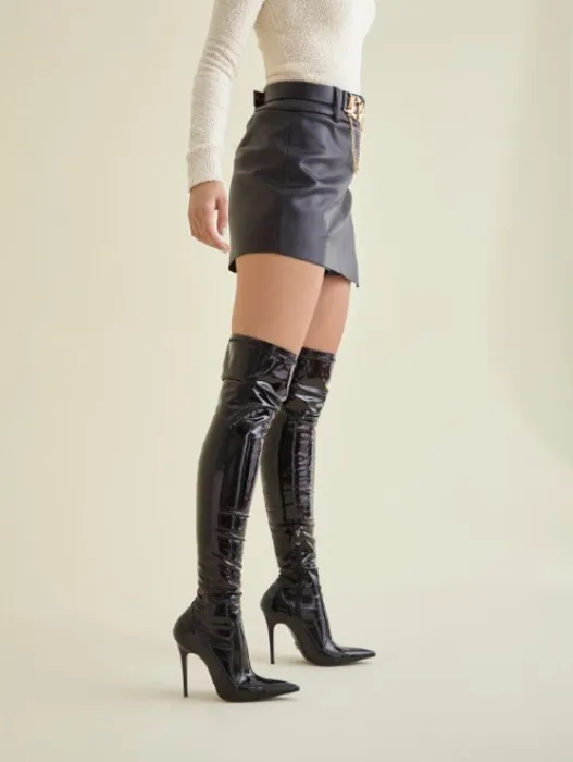Heels 10cm Knee-High Boots