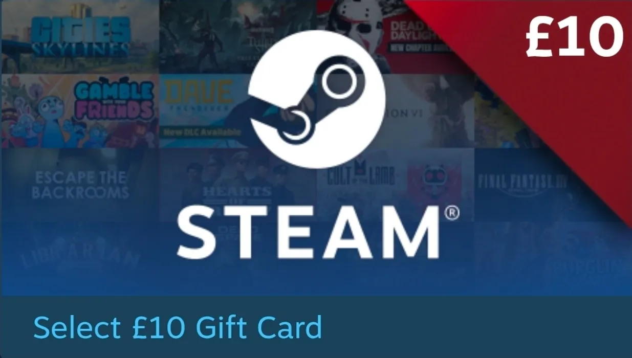 £10 Steam Gift Card 