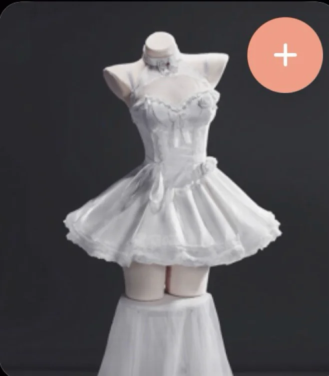 【Nekocos】Game Goddess of Victory: NIKKE Cosplay Fairy Tale Dream Alice Cosplay Costume | Custom-Tailor - Full Set+Wig / M