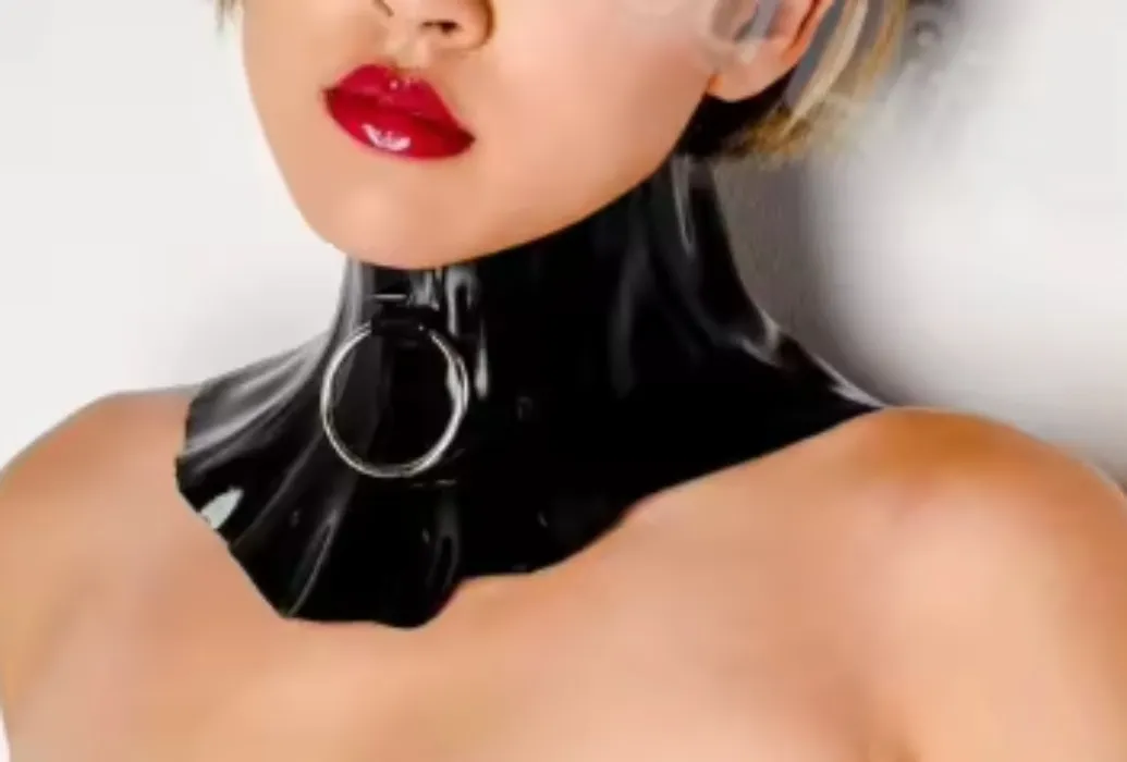 Latex high neck collar