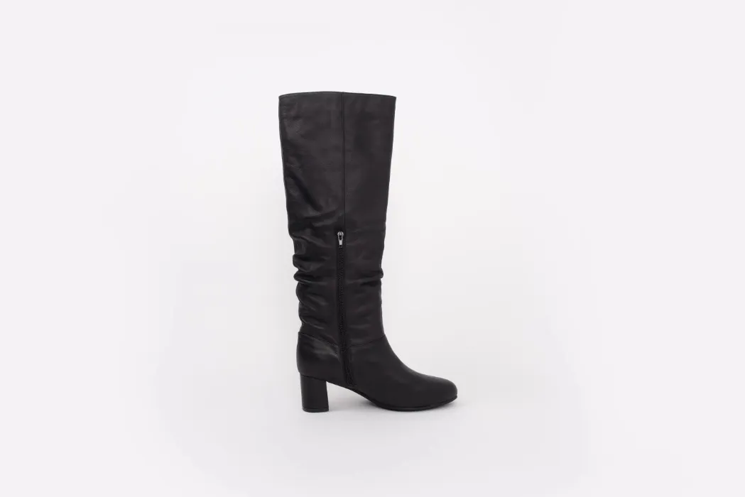 EVELYN BOOT (BLACK LEATHER)