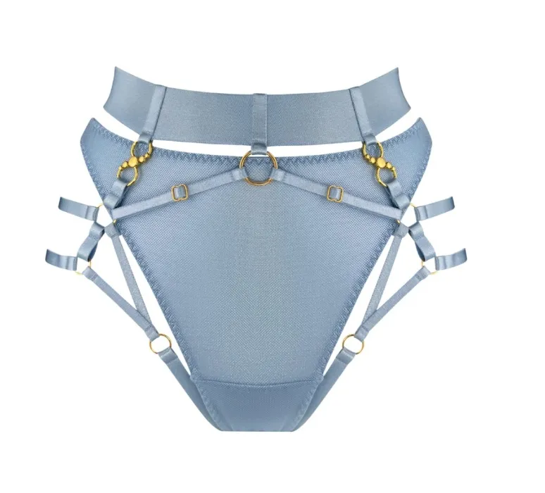 Bordelle Set | Blue Harness & Brief
