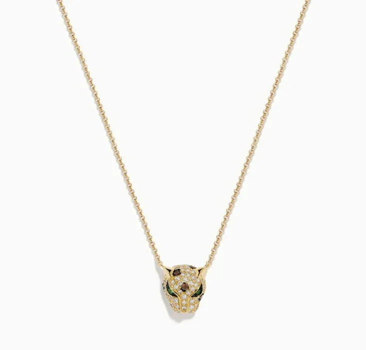 LEO Gold Diamond Necklace
