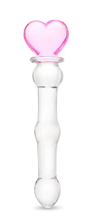 heart glass dildo