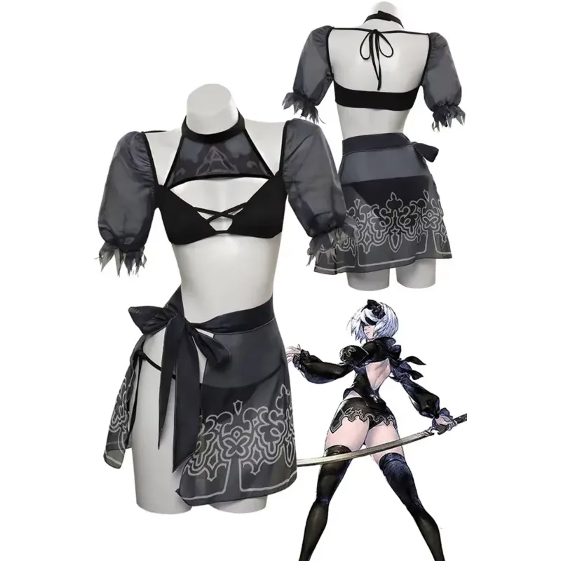 YoRHa No.2 Cosplay Women Costume Anime Game NieR:Automata