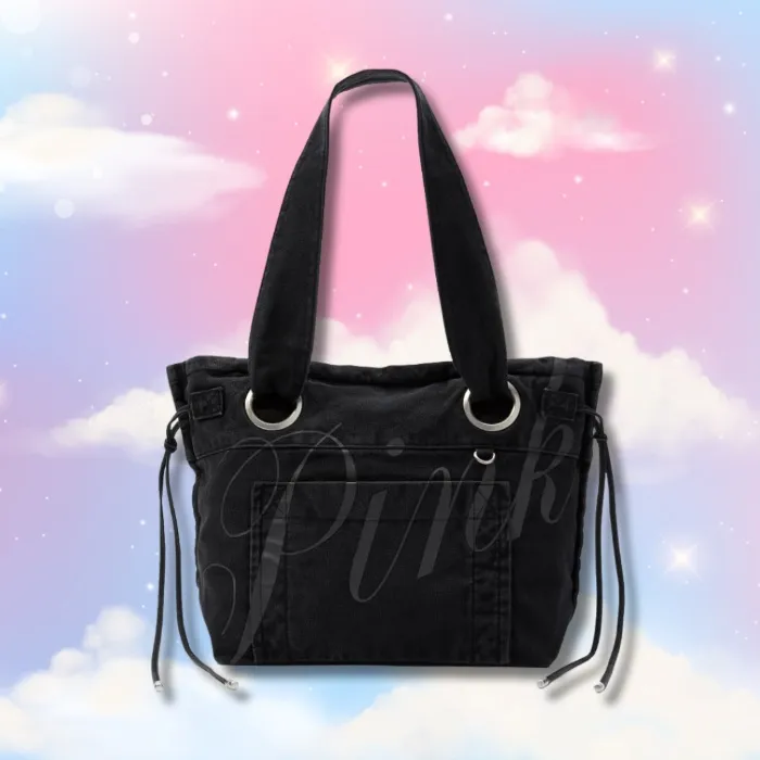 Victoria's Secret PINK Women's Canvas Tote Bag - Pure Black 