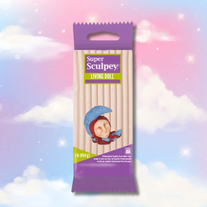 Polyform Sculpey Super Living Doll Clay, 1-Pound, Light